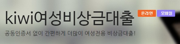 KB저축은행 주부대출 - kiwi여성비상금대출 금리비교, 대상, 한도, 기간
