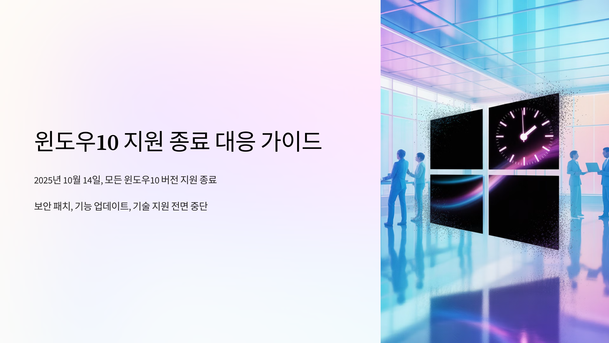 윈도우10 지원 종료