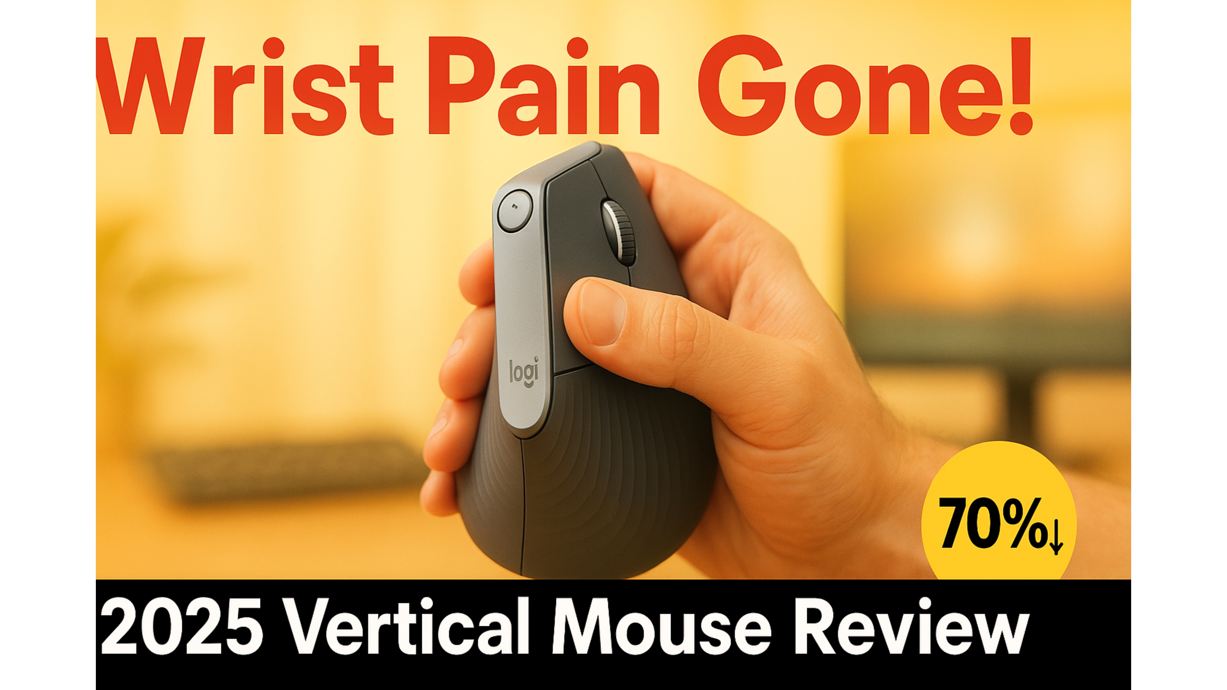 버티컬 마우스 사용 후 손목 통증 완화!!