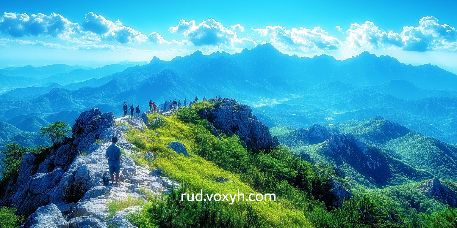 마이산의 사계절