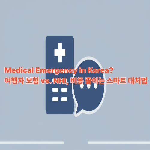 Medical Emergency in Korea? 여행자 보험 vs. NHI, 비용 줄이는 스마트 대처법