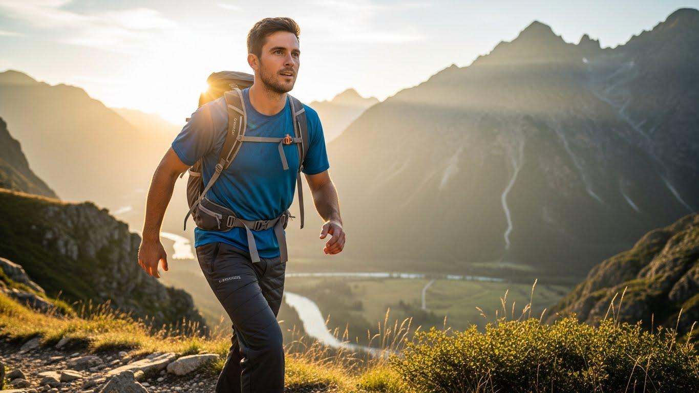 남성 패딩 등산바지