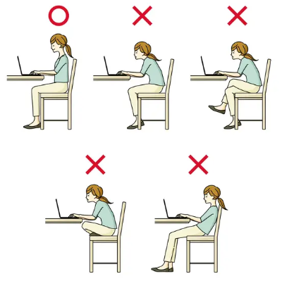 올바른 '앉는 자세'의 포인트