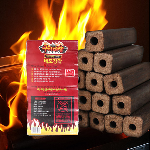 구이대장 네모장작 9.5kg 캠핑 미니 압축 불멍 장작 상세 보기