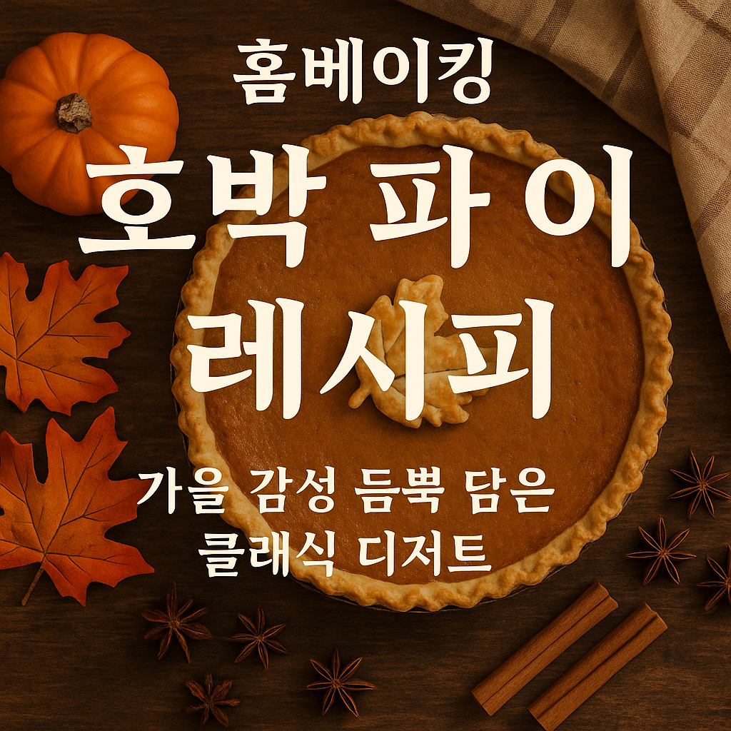 호박 파이 레시피