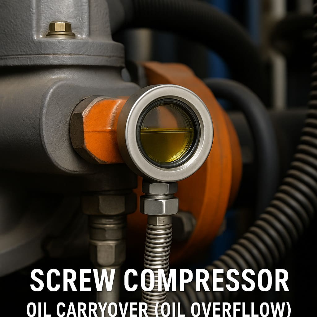 📌 스크류 압축기 오일 캐리오버(오일 넘침) 원인과 대처 방법 완벽 가이드공기 압축 설비의 생명선, 오일 넘침을 막아라!