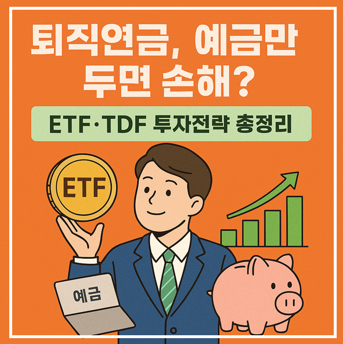 퇴직연금, ETF, TDF 투자전략 이미지