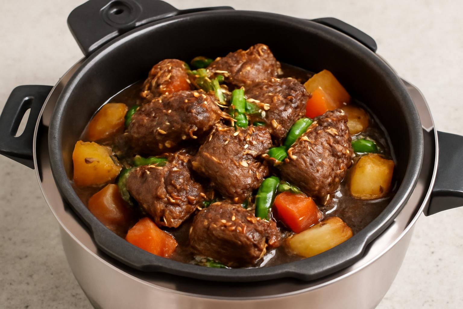 압력솥 소갈비찜