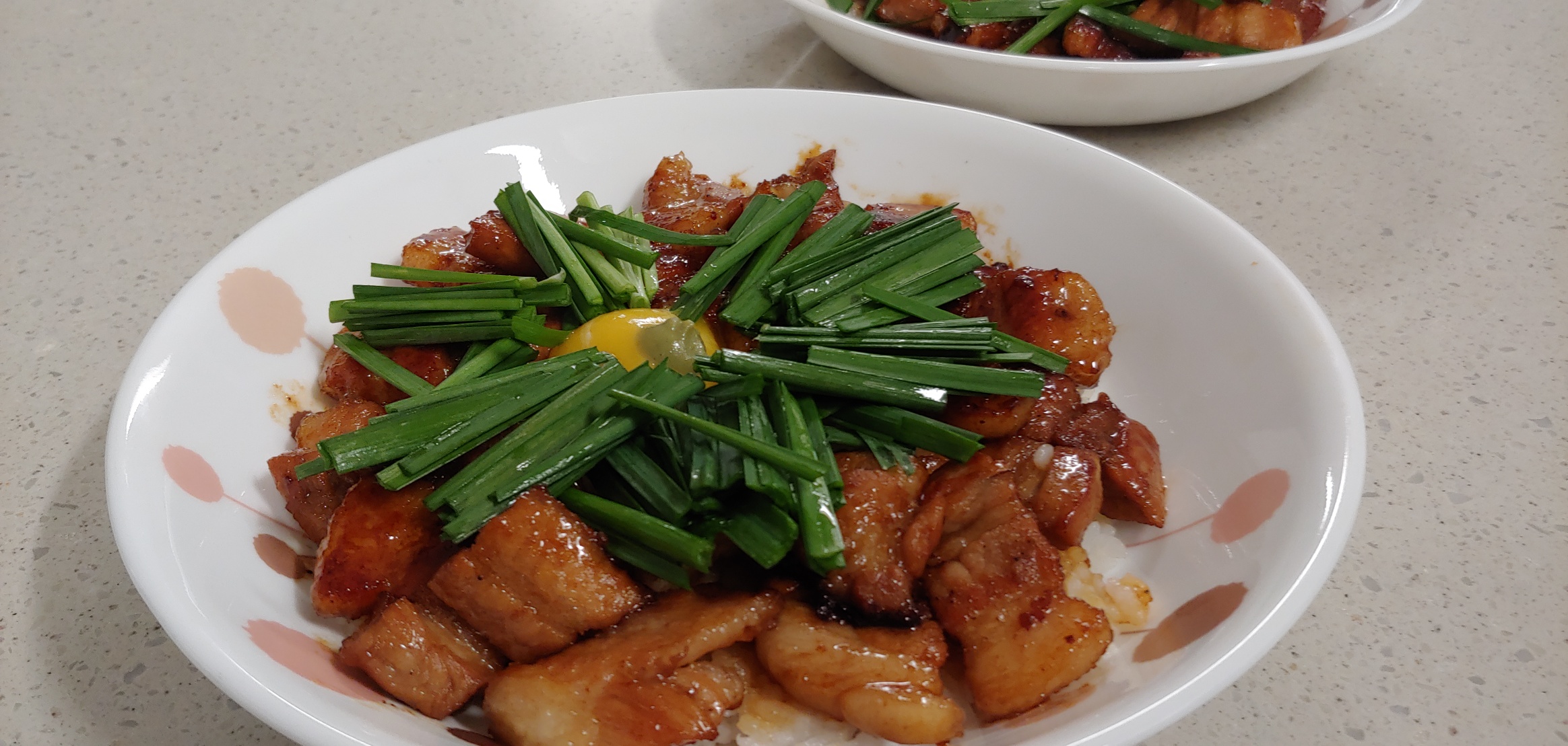 부추 올리다 데코망친 부타동