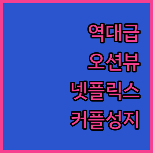 넷플릭스와 오션뷰를 동시에 즐기는 커..