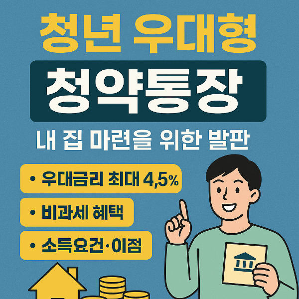 집값 오르기 전에 꼭 알아야 할 '청년 우대형 청약통장' 핵심 꿀팁
