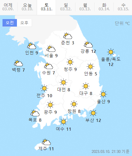 오늘날씨
