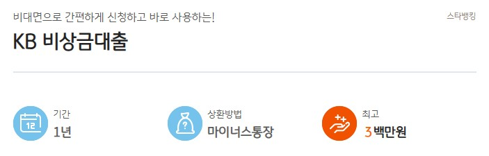 국민은행-KB비상금대출-한도