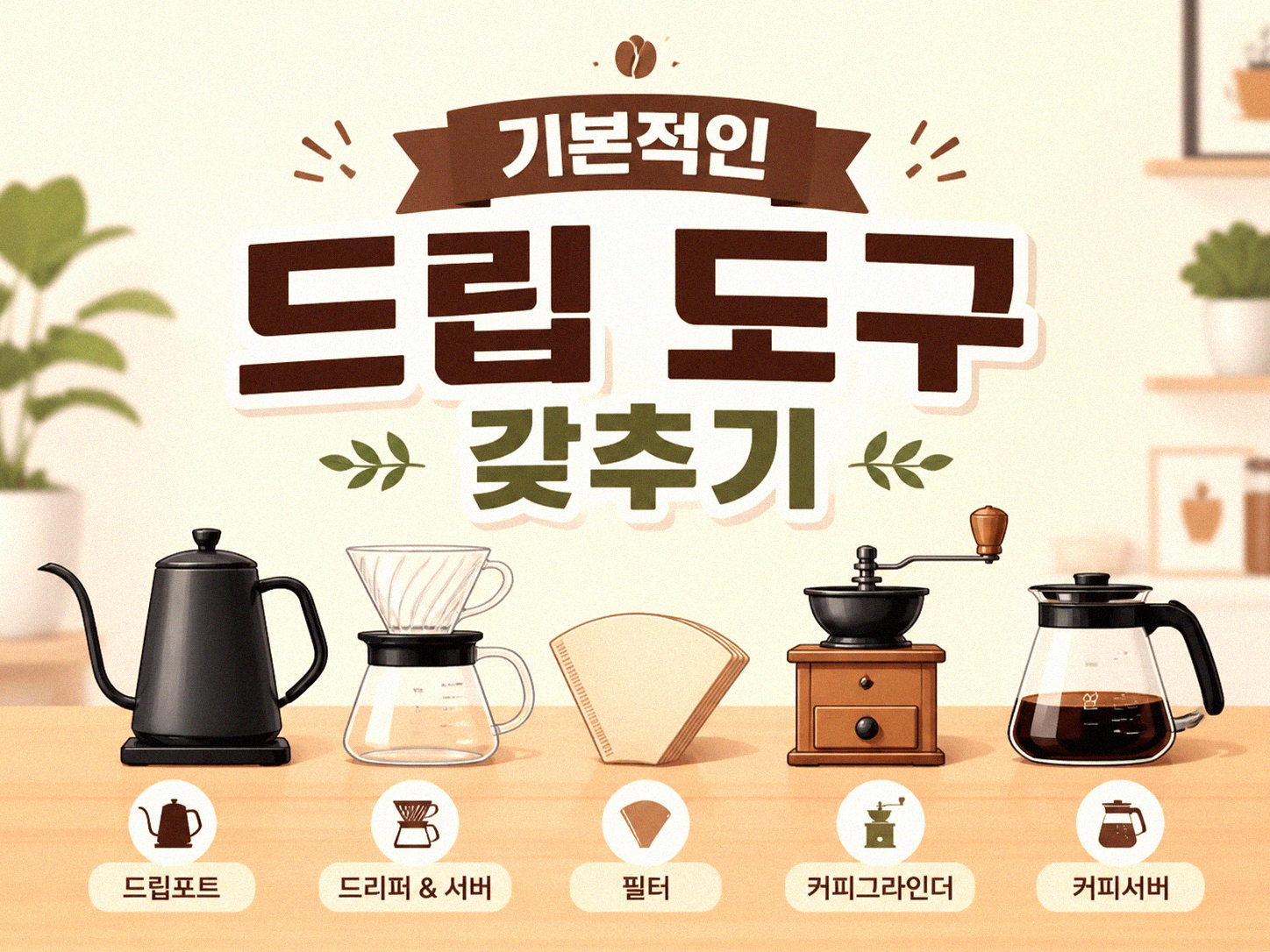 드립 커피 집에서 제대로 시작하기