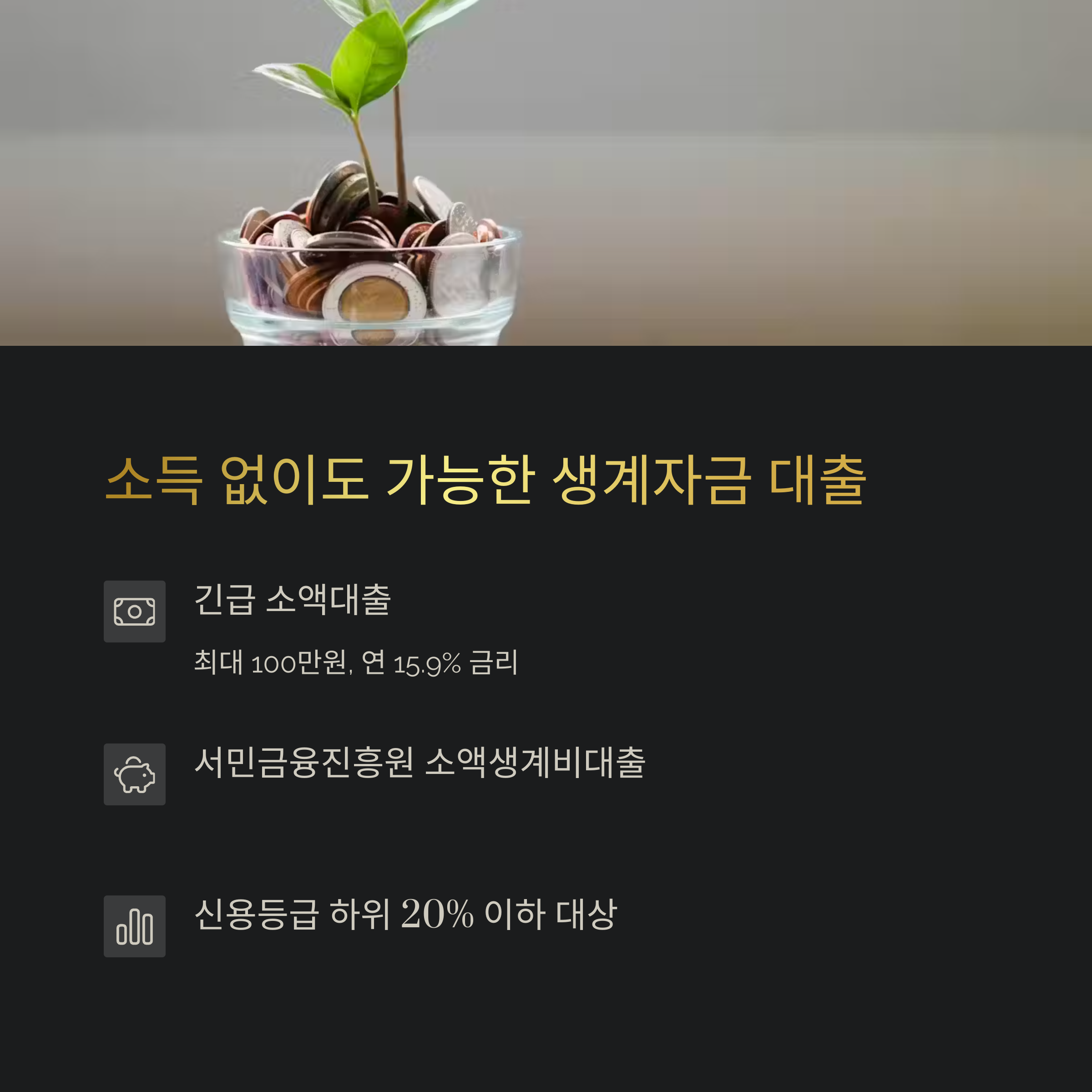 무직자도 받을 수 있는 정부지원 대출 총정리