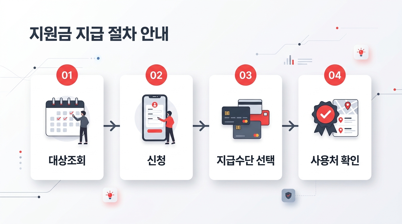 기름지원금 신청 절차 타임라인