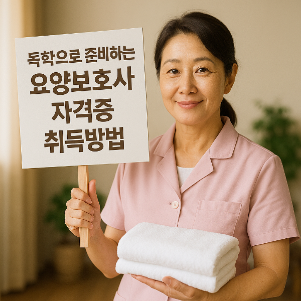 독학으로 요양보호사 자격증 취득방법