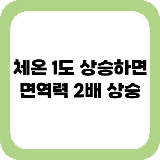 면역력 높이는 법