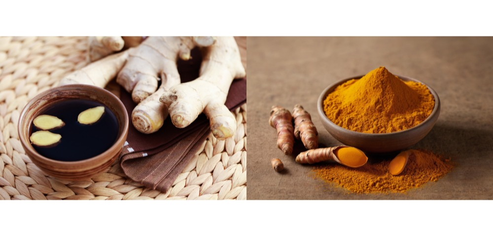 생강차와 강화의 실제 이미지