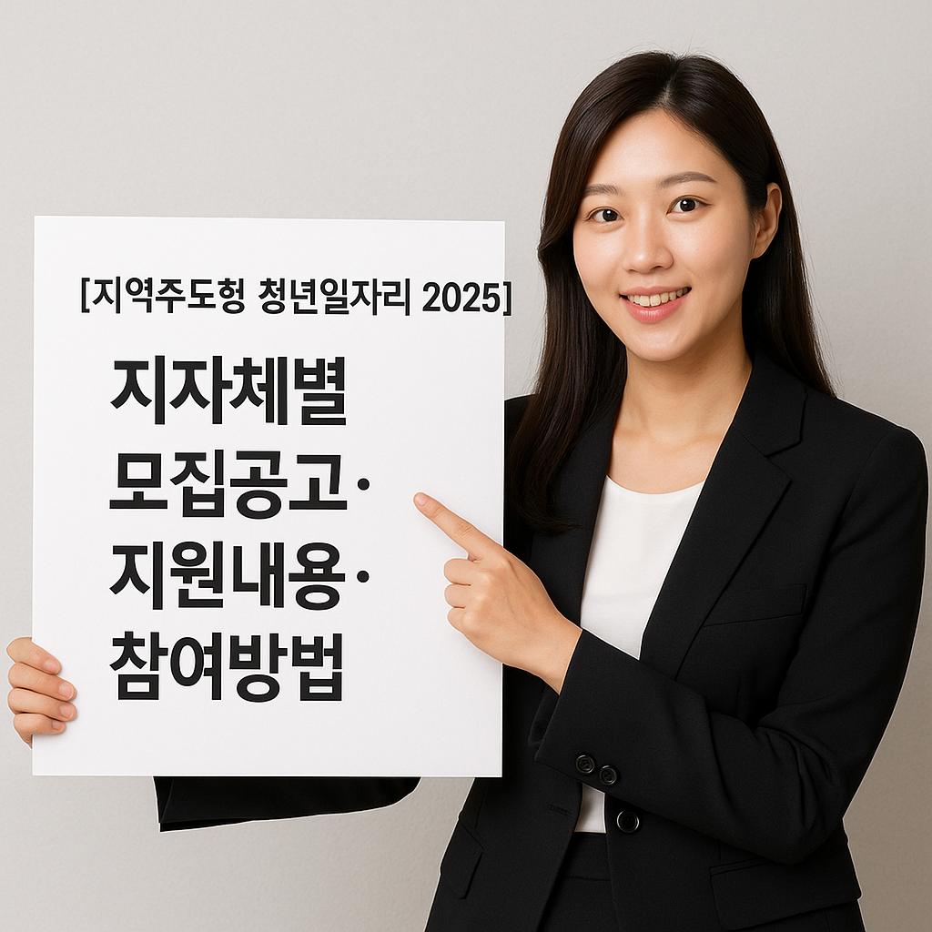 지역주도형 청년일자리 2025 | 지자체별 모집공고·지원내용·참여방법