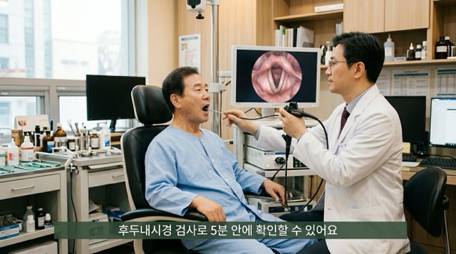 후두암 검진 이비인후과 후두내시경"