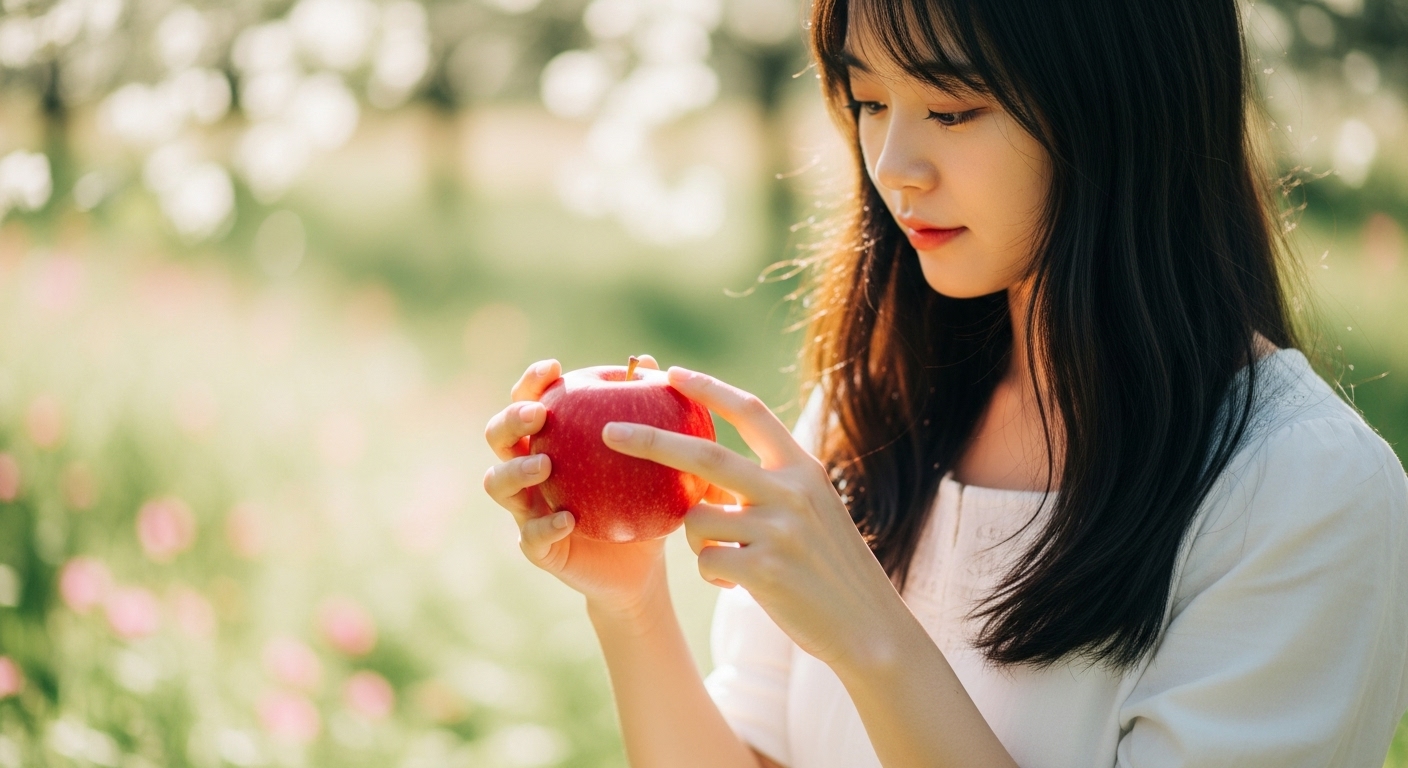 8월 제철과일 사과