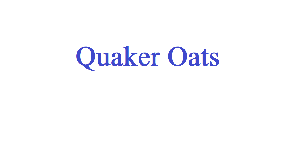 Quaker oats