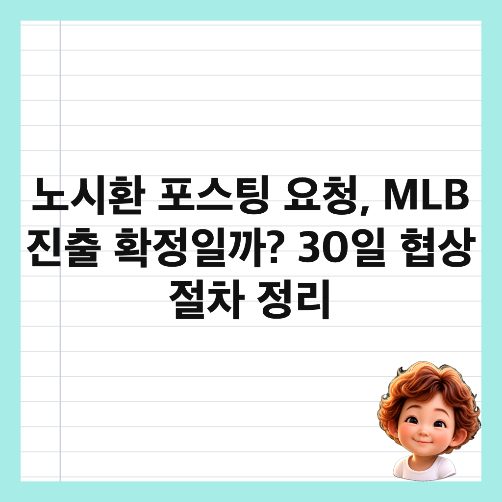 노시환 포스팅 요청, MLB 진출 확정일까? 30일 협상 절차 정리 썸네일