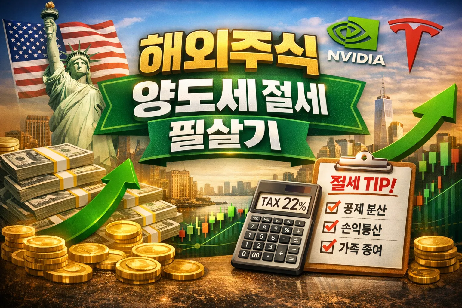 미국주식 양도소득세 22% 아끼는 마법