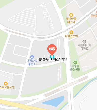 세종고속시외버스터미널 위치