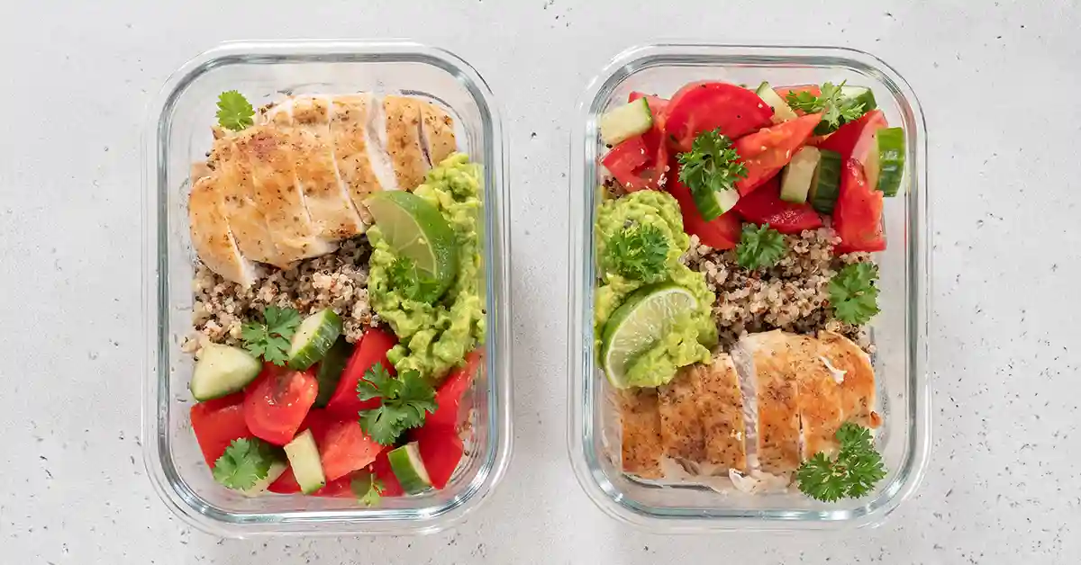 도시락안-닭가슴살-퀴노아-야채