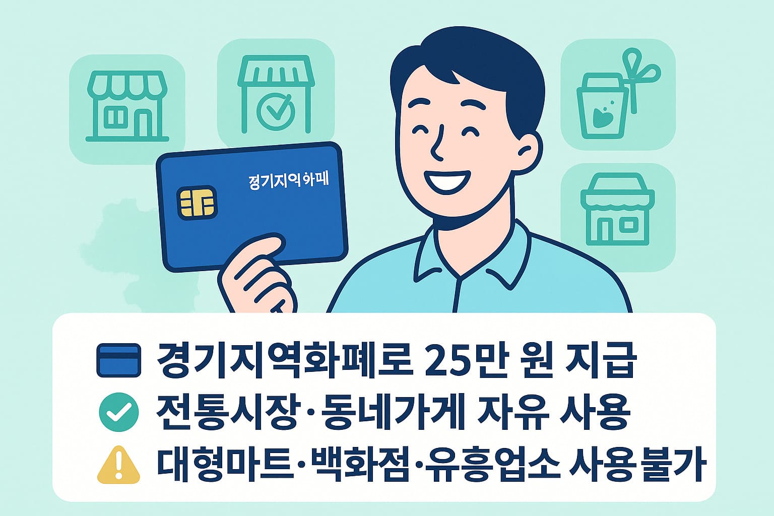 경기지역화폐 사용처 및 제한 업종 안내 이미지