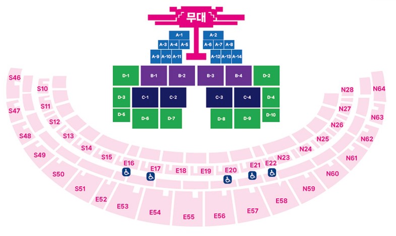2024 부산아시아페스티벌 좌석배치도