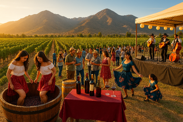 칠레 와인 축제 관련 사진