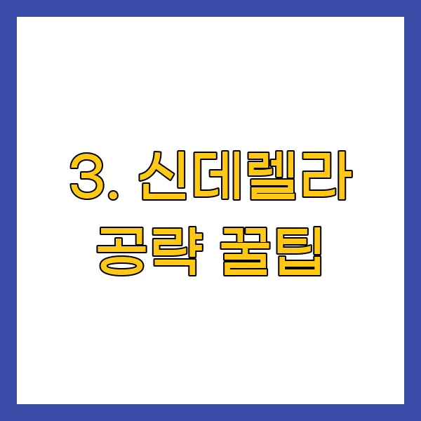 신데렐라 공략 꿀팁