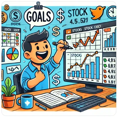 주식목표설정-일러스트