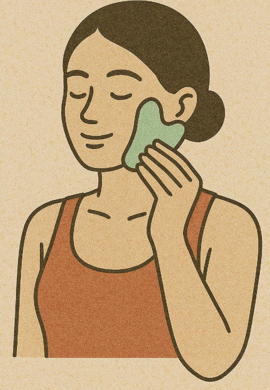 페이스 괄사 마사지 효과 (피부탄력, 브이라인, 홈케어)