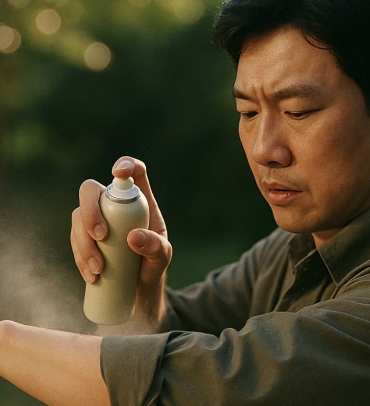 가장 안전한 첫걸음&amp;#44; &amp;#39;옷&amp;#39; 위에 뿌리기