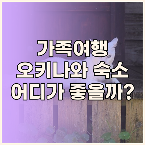 오키나와 가족여행 숙소 추천! 로와지