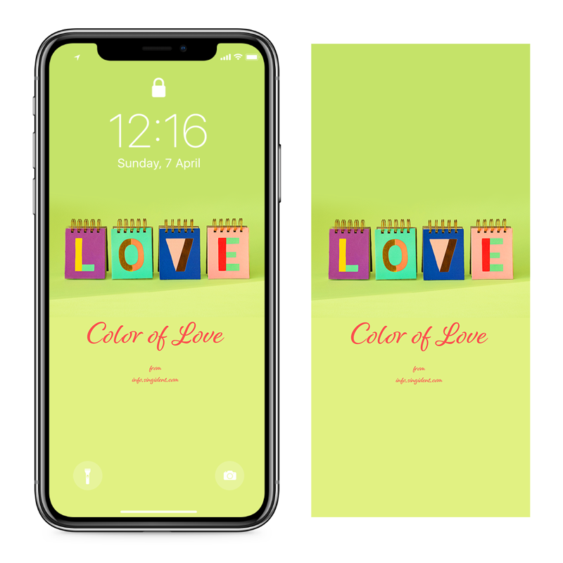 01 LOVE 메모장 C - Color of Love 컬러배경화면