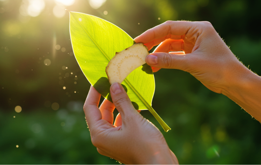 바나나잎 차 돼지감자 차 사진