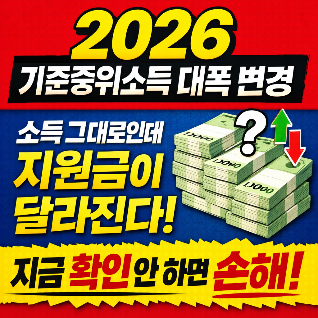 2026 기준중위소득 대폭 변경｜이 기준 때문에 지원금 갈린다
2026기준중위소득,2026정부지원금,기준중위소득변경,2026복지정책,청년지원금2026,부모급여2026,주거지원금,정부정책정리,지원금소득기준,2026경제정책