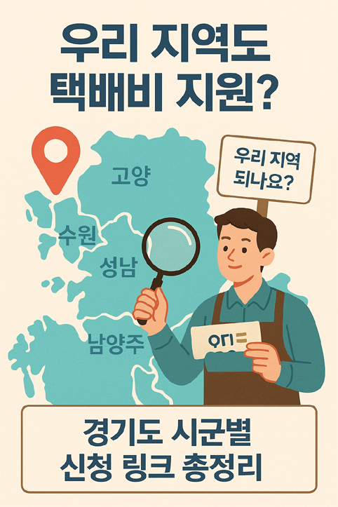 경기도 택배비 지원사업 이미지