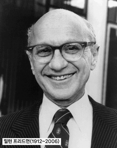 밀턴 프리드먼은 미국의 경제학자이자 대중적인 지식인이다. 자유주의 시장경제 옹호자로 거시경제학을 위시하여 미시경제학, 경제사, 경제통계학에 큰 기여를 하였다