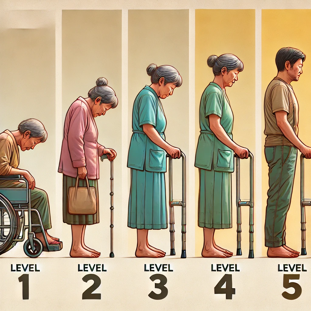 요양 등급별 상태 예시