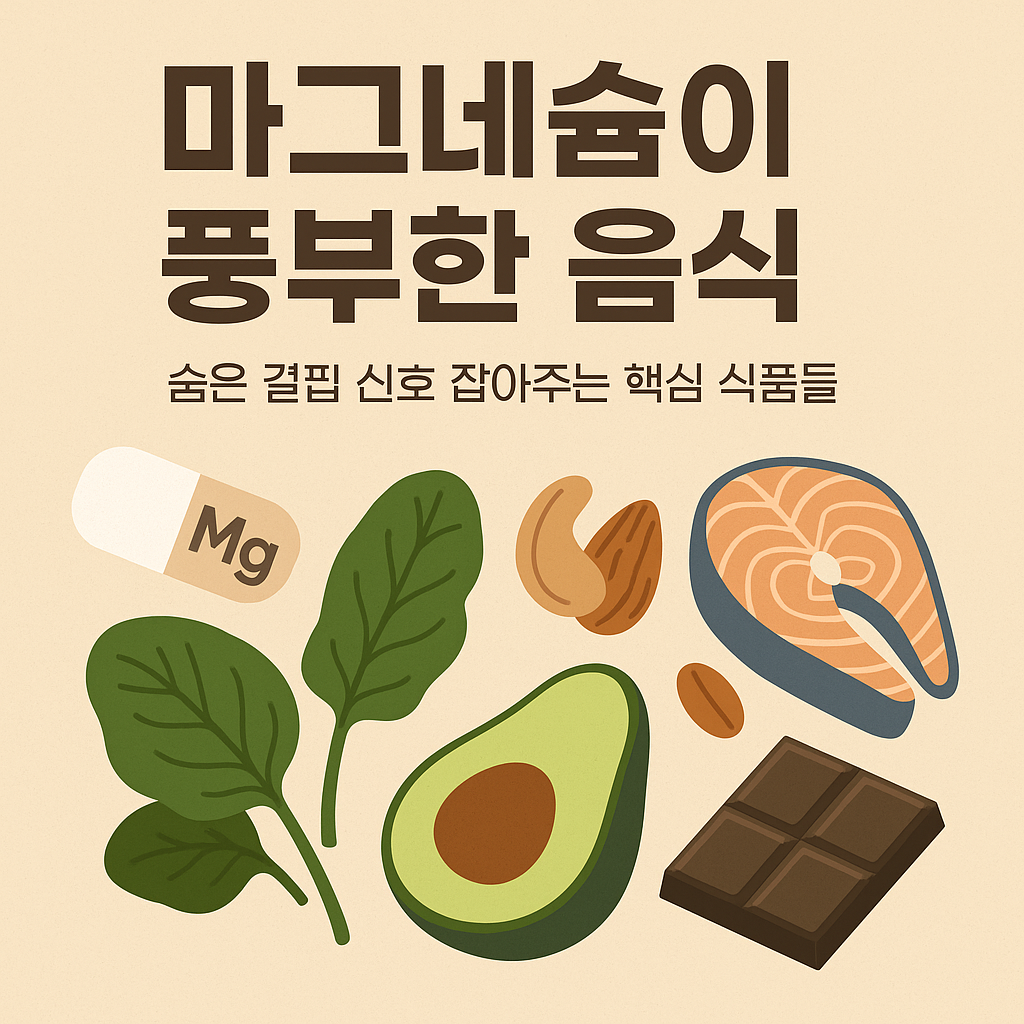 마그네슘이 풍부한 음식