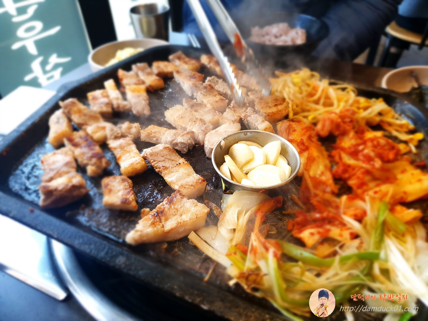 1차 고기 굽기 끝