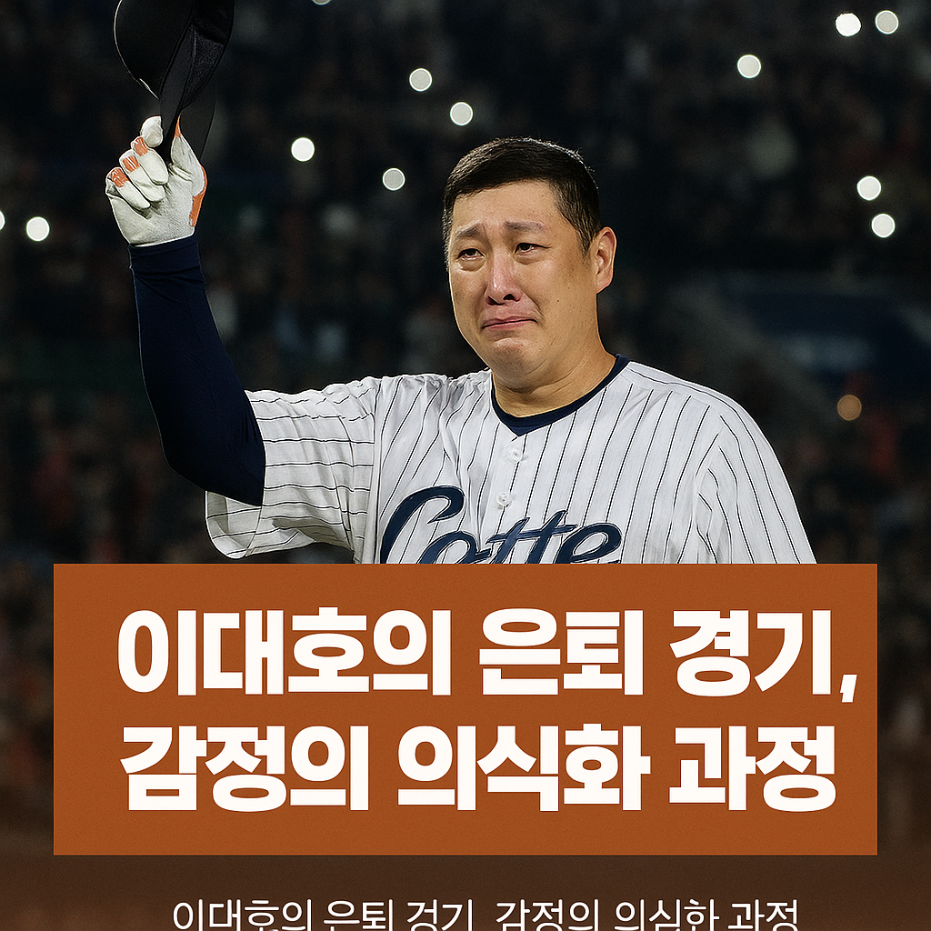 사직구장을 울린 마지막 타석, 감정의 의식화