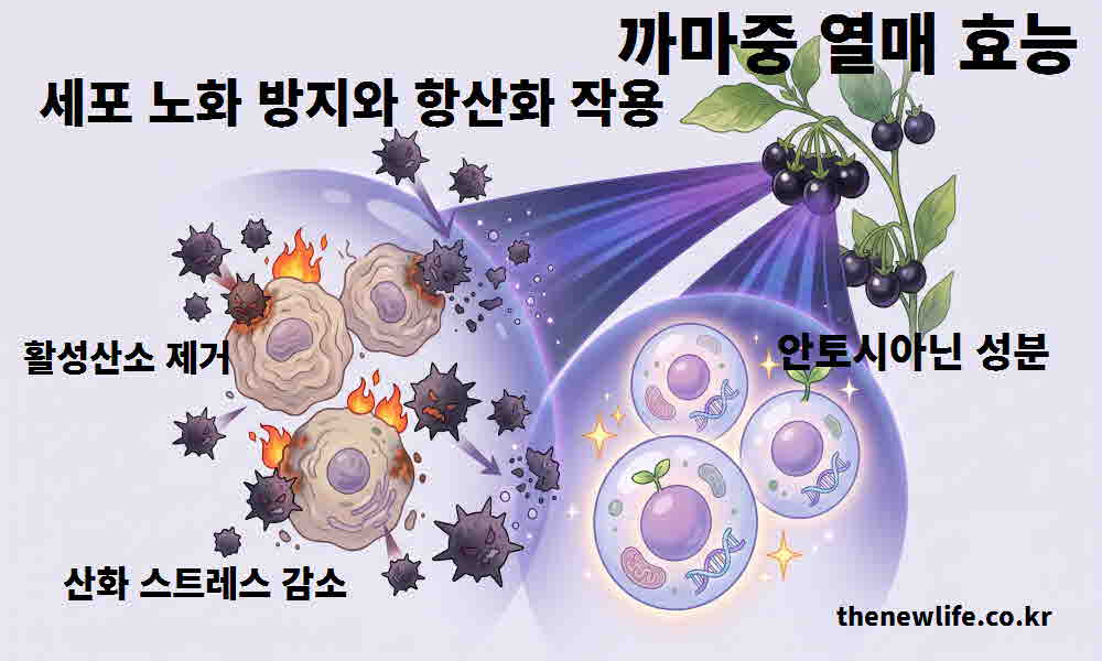 까마중 열매 효능 세포 노화 방지 항산화 작용