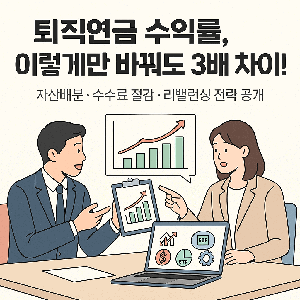 퇴직연금 수익률, 이렇게만 바꿔도 3배 차이 납니다